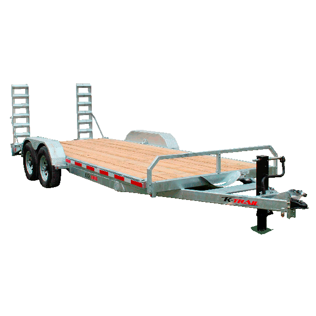 Remorque plateforme 6.8 pi x 18 pi 7000 lb 2 essieux