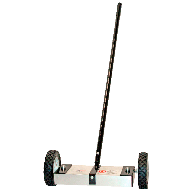 Magnetic sweeper on wheels 24 in