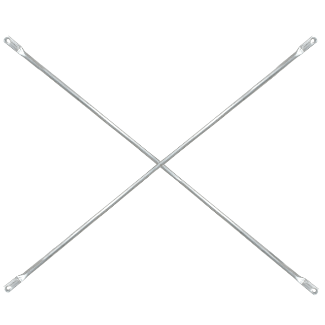 Croisillon 7 pi x 4 pi - blanc